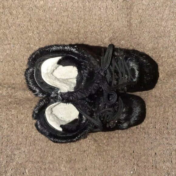 HARRICANA-Vintage Apres-Ski Ecoluxe Recycled Beaver/Muskrat Boots-Sz 6-Excellent - Picture 7 of 9